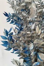 Ruscus Gray w/ Blue Tinted Preserved Bunch