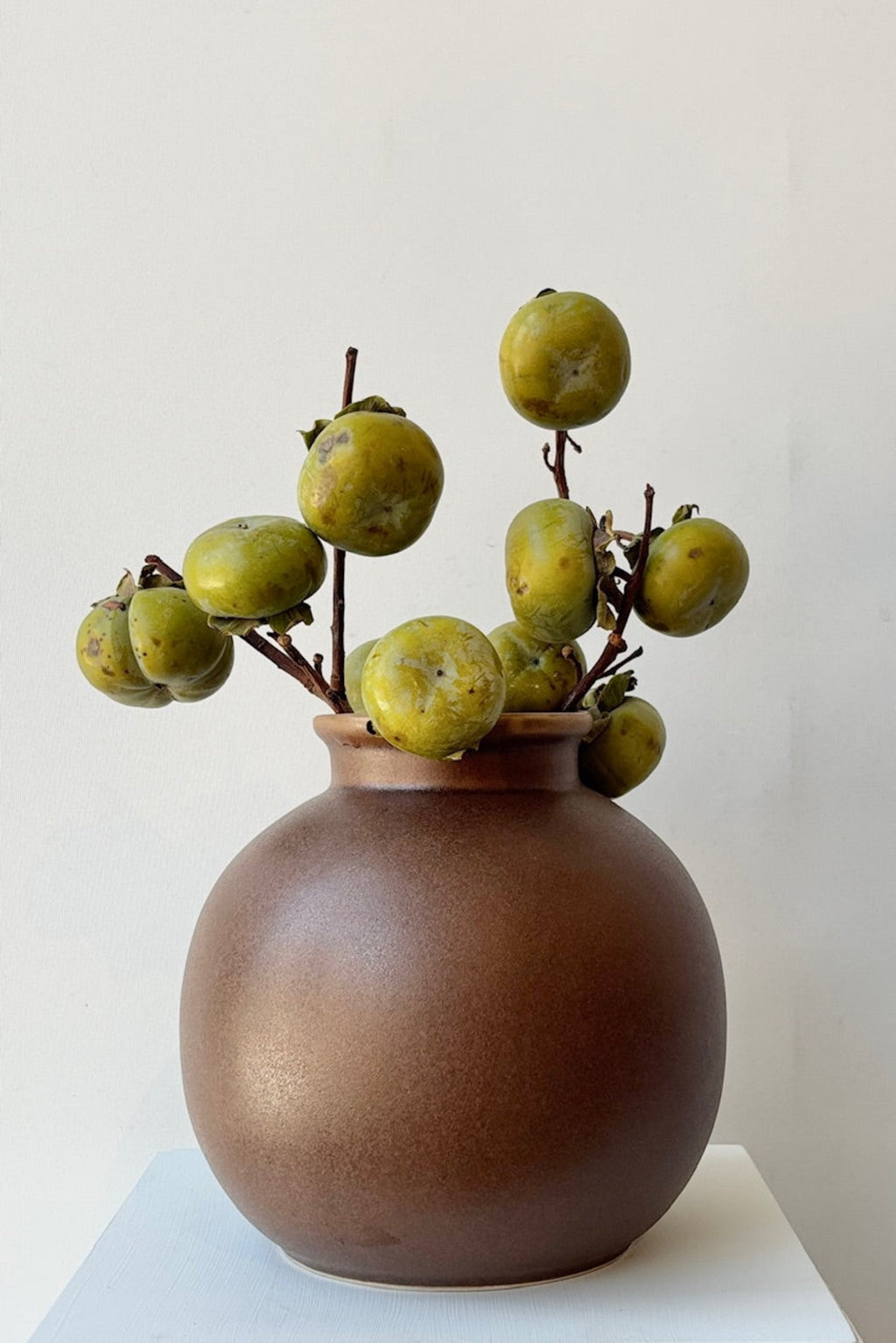 Brown Round Vase