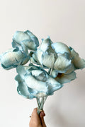Palm Cap Baby Blue Pastel Preserved Bunch