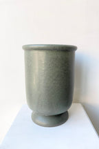 Stoneware Dark Green Urn Vase