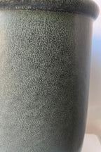 Stoneware Dark Green Urn Vase