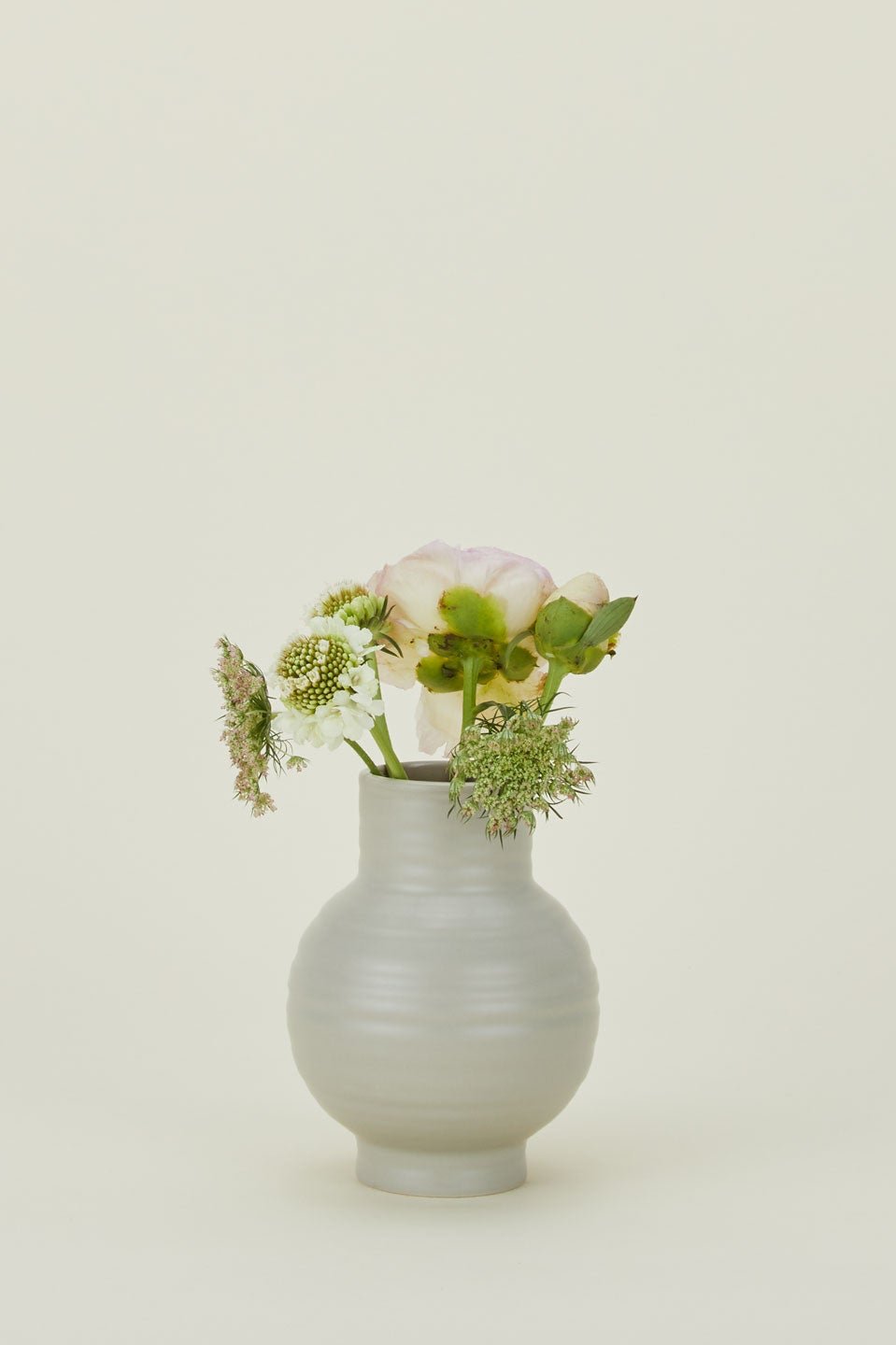 Essential Light Grey Ceramic Vase Small