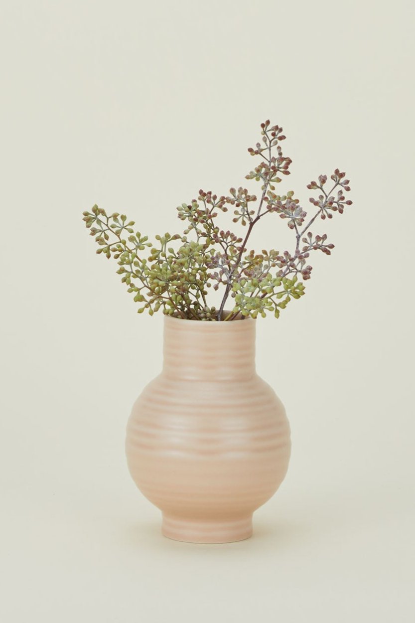 Essential Blush Ceramic Vase Small