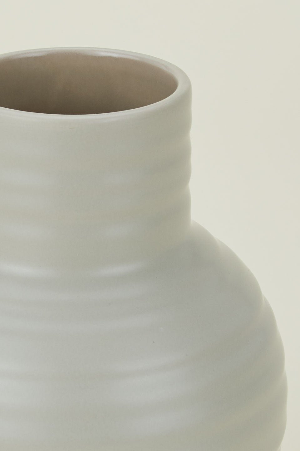 Essential Light Grey Ceramic Vase Small