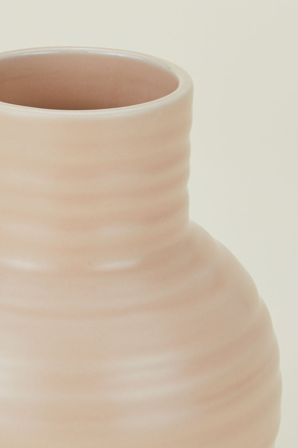 Essential Blush Ceramic Vase Small