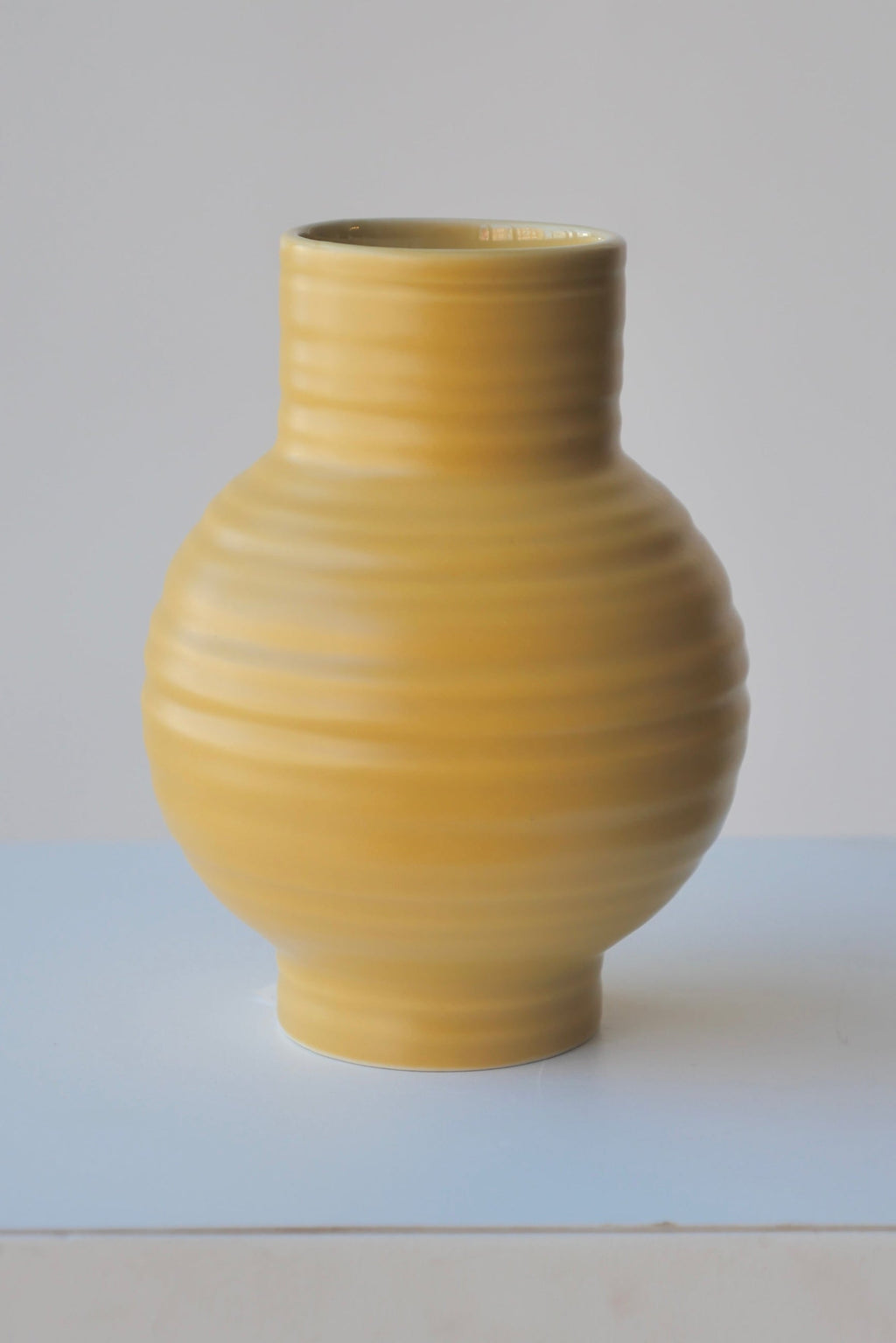 Essential Mustard Ceramic Vase Small