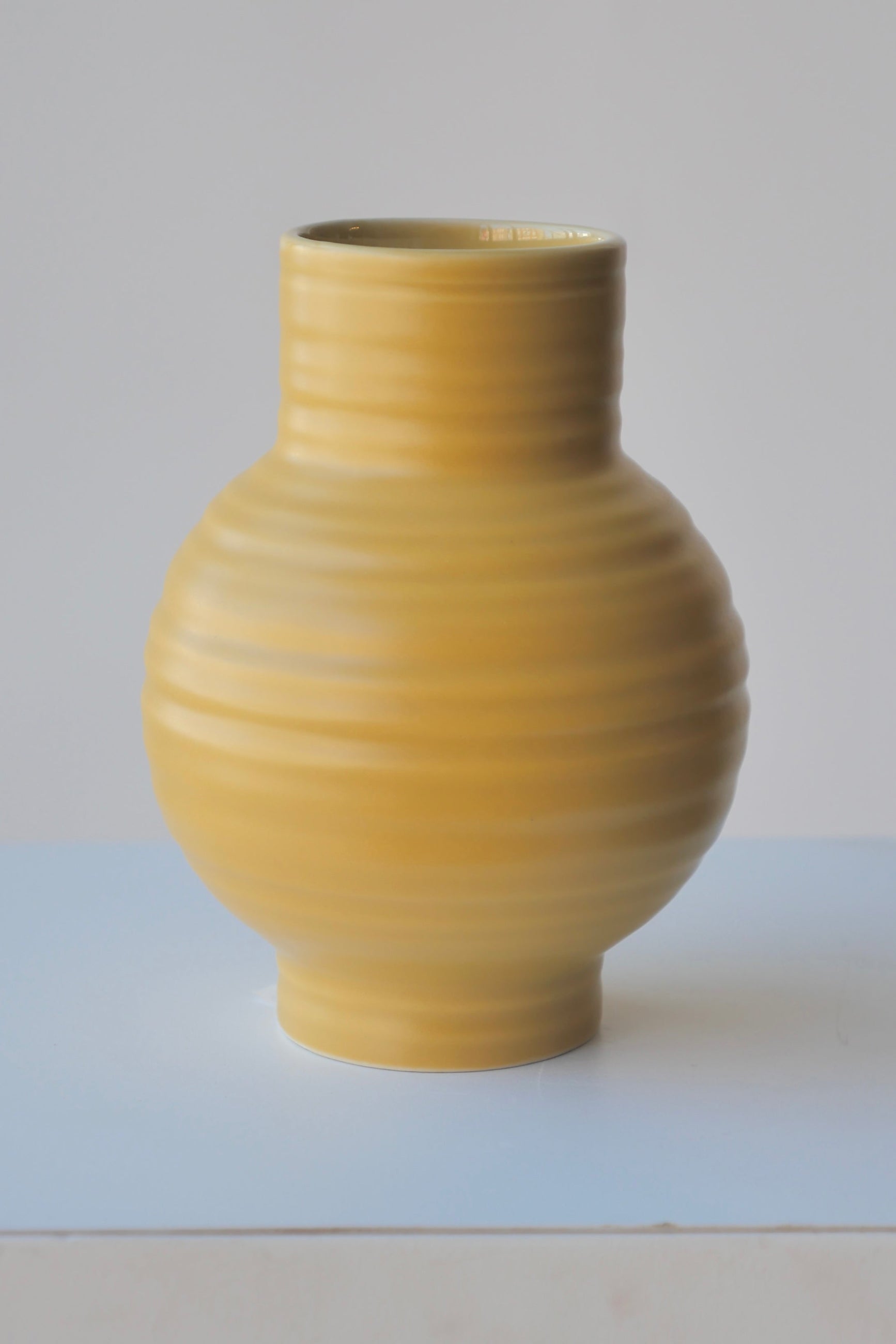 Essential Mustard Ceramic Vase Small