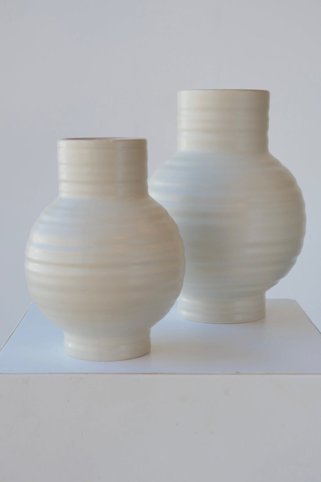 Essential Light Grey Ceramic Vase Large