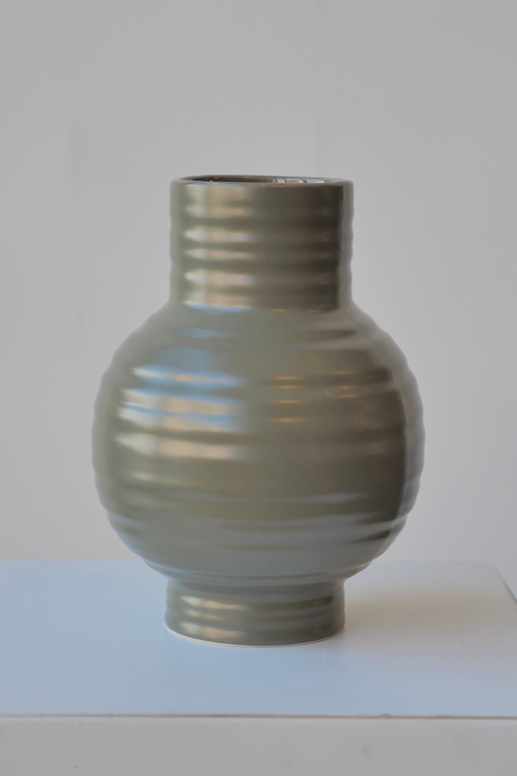 Essential Olive Ceramic Vase Large