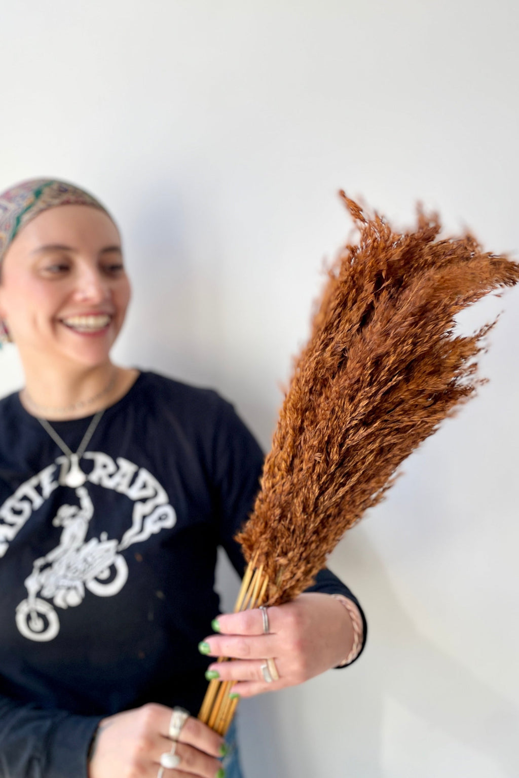 Pluma Mini Mocha Color Preserved Bunch