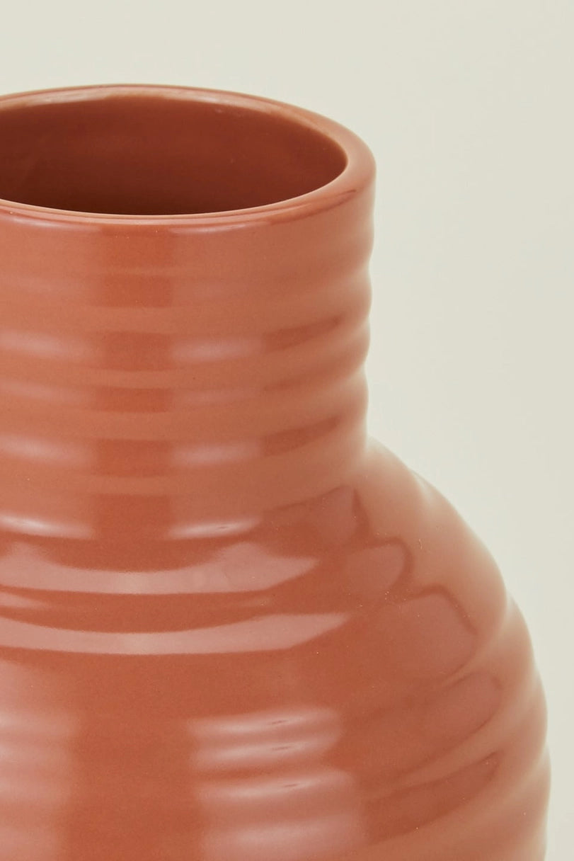 Essential Terracotta Ceramic Vase Small