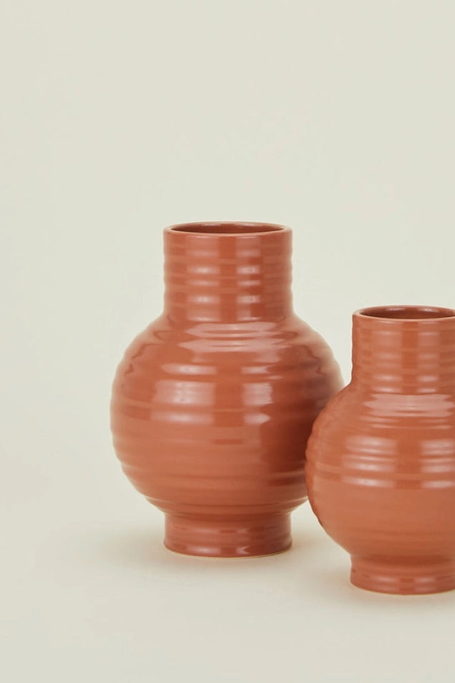 Essential Terracotta Ceramic Vase Large