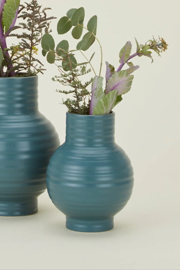 Essential Peacock Ceramic Vase Small